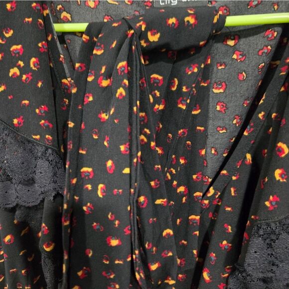 🐢 City Chic Black and Yellow-Size 18- Midi Dress. Like New! - Picture 12 of 13